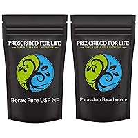Prescribed For Life Borax Powder (340 g) + Potassium Bicarbonate Powder (1 lb) Bundle | Natural, Non GMO, No Fillers, Gluten Free