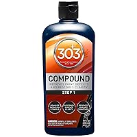 303 Products Compound - Removes Paint Defects and Restores Clarity - Removes Oxidation and Swirls - Restores Surface Clarity - Removes 1500 Grit Scratches (Step 1), 12 fl. oz. (30705)