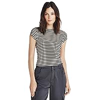 Splendid Women's Benson Striped Short Sleeve Crew Tee