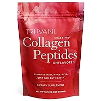 Collagen Peptides - Unflavored Hydrolyzed Collagen Powder - Grass-Fed Collagen Peptides Powder for Hair, Nail, Skin, Joint and Gut Health - Collagen Supplements for Women and Men (19.75 oz)