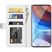 Compatible with iPhone 13 Mini Case 5.4 Inch 2021, Retro PU Leather Magnetic Shockproof Book Stand Folio Flip Wallet Case Cover with Card Holder for iPhone 13 Mini Phone Case - White