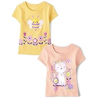 The Children's Place girls Animal Graphic Short Sleeve Tee