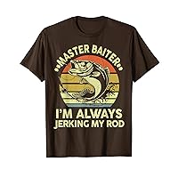 Fishing-Shirt Master-Baiter Funny Bass Dad T-Shirt
