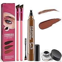 Home Eyebrow Care Kit 4d Laminated, 2024 New Profesional 4d Laminated Eyebrow Home Grooming Kit, Waterproof & Long Lasting (Light Brown)