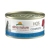almo nature HQS Complete Tuna with Sardines in Gravy, Grain Free, Adult Cat Canned Wet Food, Flaked.