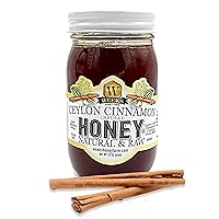 Delicious Ceylon Cinnamon Infused Honey is Perfect for Smoothies, Hot Tea, Coffee and more; 24 oz