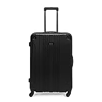 Kenneth Cole REACTION Out of Bounds Lightweight Hardshell 4-Wheel Spinner Luggage, Midnight Black, 28-Inch Checked