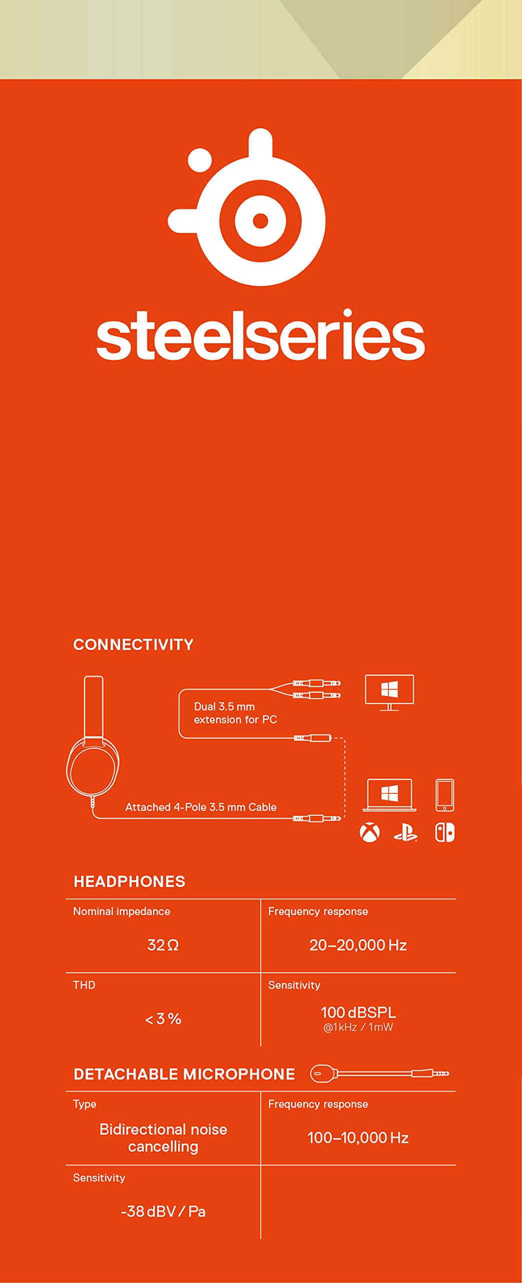 SteelSeries Arctis 1 - All-Platform Compatibility - for PC, PS4, Xbox, Nintendo Switch, Mobile - Detachable ClearCast Microphone (PS4////)