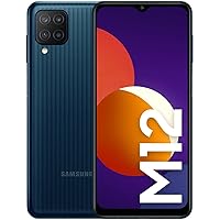 Samsung Galaxy M12 M127F 64GB 4GB RAM Factory Unlocked (GSM Only | No CDMA - not Compatible with Verizon/Sprint) International Version - Black