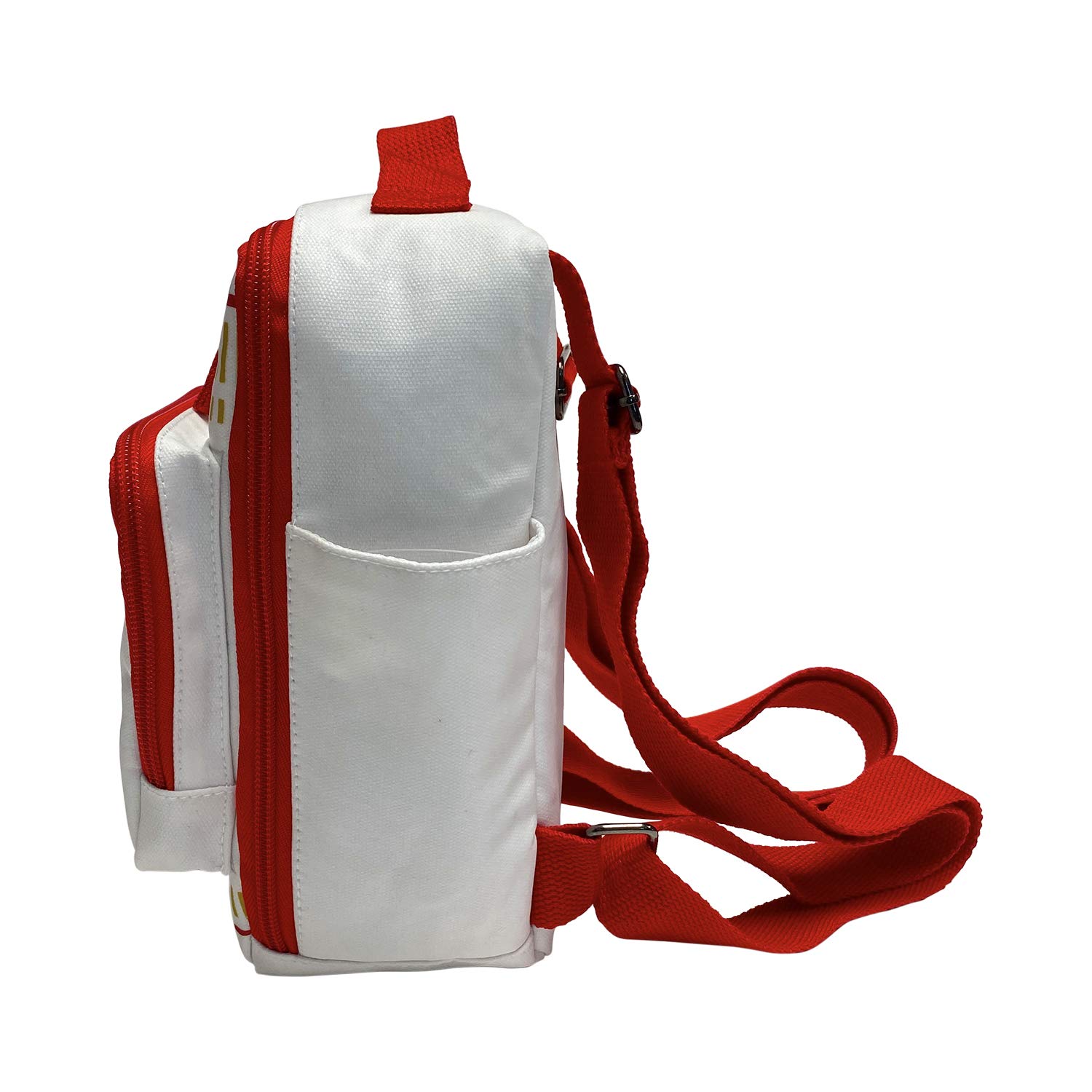 Nissin Cup Noodles Cup Noodles Mini Backpack, Red/White, 7”W x 8”H x 3”D (9607)