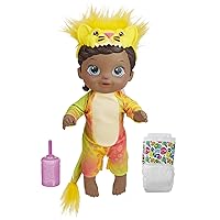 Baby Alive Rainbow Wildcats Doll, Lion, Accessories, Drinks, Wets, Lion Toy for Kids Ages 3 Years and Up, Black Hair