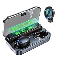 Wireless Earbuds with Large Charging Case and Phone Charging Function, IPX5 Waterproof, Hi-Fi Stereo Sound, Touch Control, for iOS/Android - Perfect for Active Lifestyle