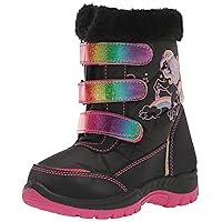 Rugged Bear Girl's Winter Water Resistant Sherpa Lined Insulated Snow Boots (Toddler/Little Kid)