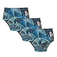 ALAZA Fairytale Dragons Dwarf Fantasy Cotton Potty Training Underwear Pants for Toddler Girls Boys, 2t, 3t, 4t, 5t