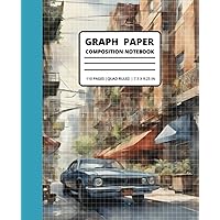 Graph Paper Composition Notebook: Graph Paper Notebook | Quad Ruled | 110 pages | 7.5 x 9.25 | Cars (Spanish Edition)