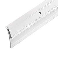 Frost King A62/36WH Premium Extra Wide Aluminum and Vinyl Door Sweep 2-Inch by 36-Inch,, White