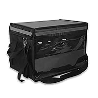 Insulated Food Delivery Bag with Fixed Base and Internal Frame,Waterproof Foldable Food Delivery Bag for Catering,Restaurant,Delivery Driver（17