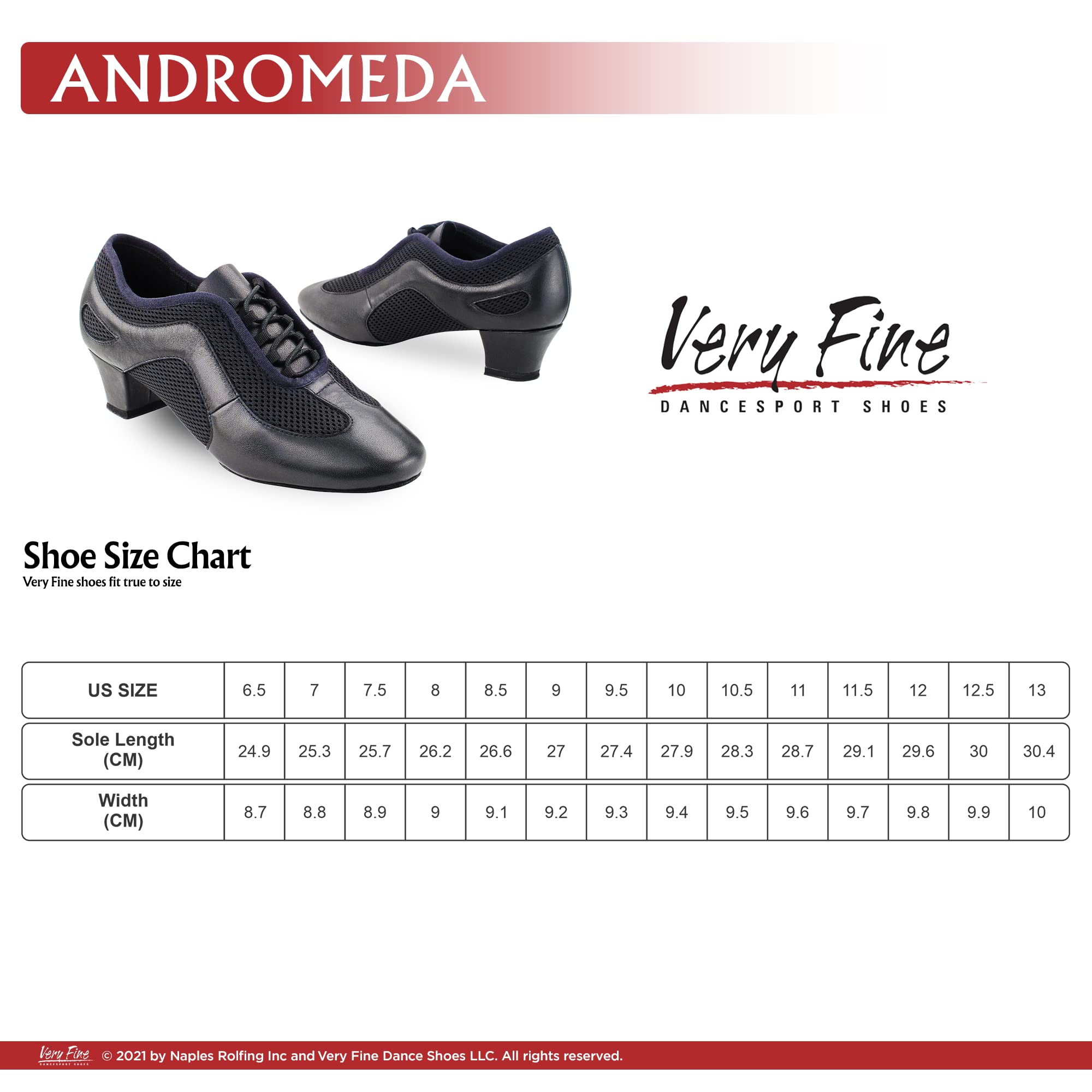 Very Fine Women's Andromeda Practice Teaching Ballroom Latin Rhythm Dance Shoe