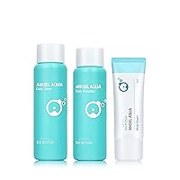 Angel Aqua Moisture Skincare Set (Skincare Set, 11.2fl oz , 3-Piece Set) - Vegan Formula Korean Skin Care for Dry & Rough Skin , Hyaluronic Acid, Cica, Pantenol