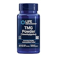 Life Extension TMG Powder – Trimethylglycine – Helps Maintain Normal Homocysteine Levels, Heart Health – Gluten-Free, Non-GMO, Vegetarian – Net Wt. 50 g (0.11 lb. or 1.76 oz.)