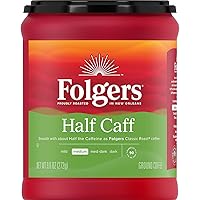 Folgers Half Caff Ground Coffee, Medium Roast, 9.6 Ounce
