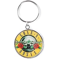 Guns N Roses Bullet Metal Key Chain Silver