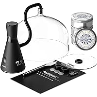 Smoking Gun Food Smoker and Tools Set, Portable Hand-held Smoke Infuser for Cocktails Drinks, Resin Dome Cloche Cover, Cup Cover, DIY Tools, Wood Chips Included, Black