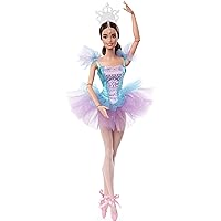 Signature Doll, Ballet Wishes Posable Brunette With Ballerina Costume, Tutu, Tiara and Pointe Shoes