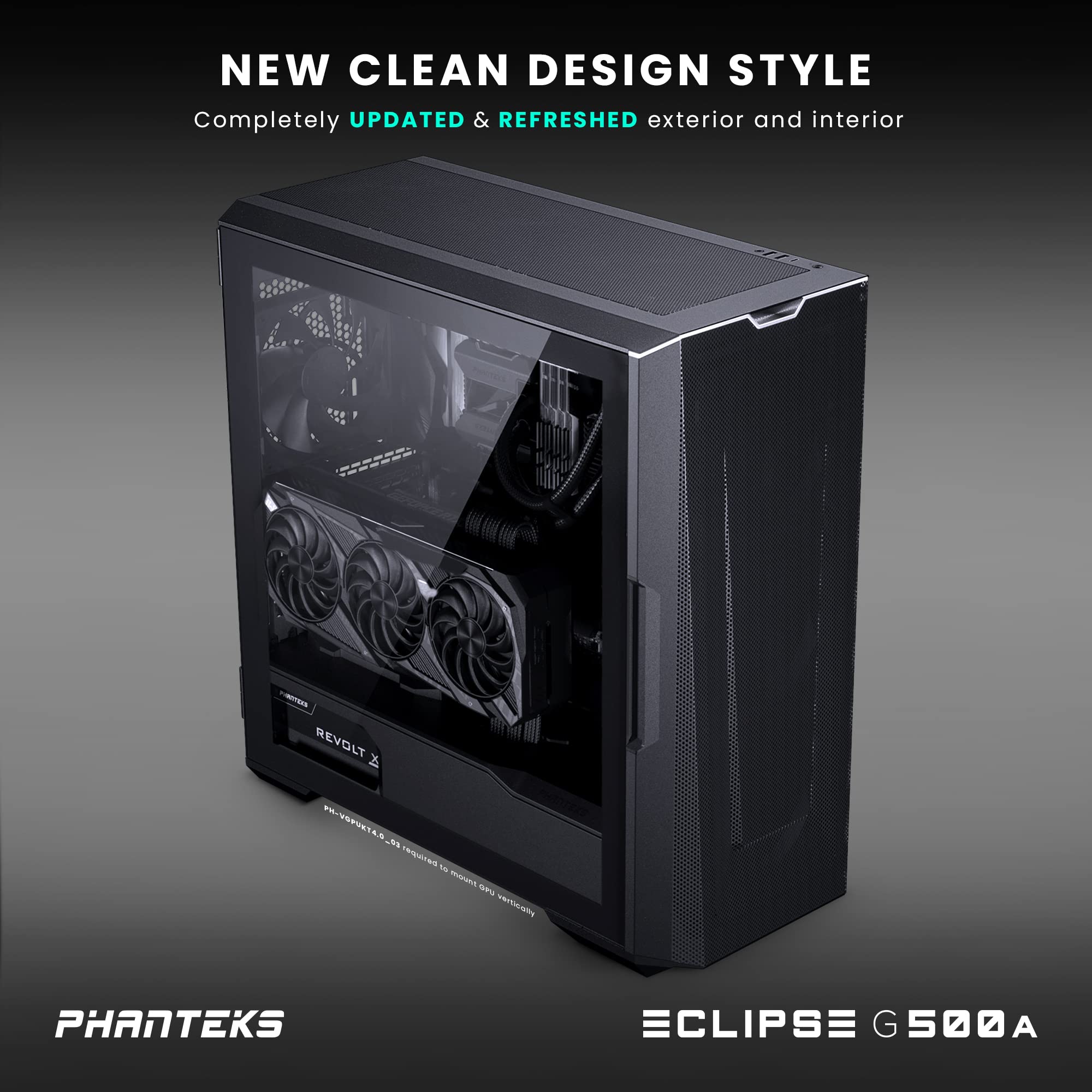 Phanteks Eclipse G500A Performance Mid Tower Case, Black