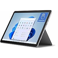 Microsoft Surface Go 3 10.5-Inch FHD Touchscreen 2-in-1 Tablet PC, Intel Core i3-10100, 8GB RAM, 128GB SSD, Type-C, WiFi, Bluetooth, Windows 10 Pro (Renewed)