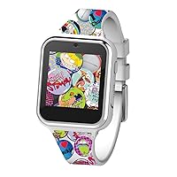 Accutime Nickelodeon Educational Learning Touchscreen Kids Smartwatch - Multicolor Strap Toy - Girls, Boys, Toddlers - Selfie Cam, Games, Alarm, Calculator, Pedometer (Model: NIC4025AZ)