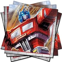 Unique Transformers Luncheon Paper Napkins - 6.5
