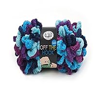 Lion Brand Yarn Off the Hook Yarn, Bulky No-Needle Craft Yarn for Crocheting, Hand-Knitting Yarn, 1-Pack, Hypnotic