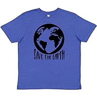 Save The Earth Globe in Heart Youth T-Shirt