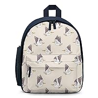 Cartoon Pelican Backpack Small Travel Backpack Lightweight Daypack Work Bag for Women Men