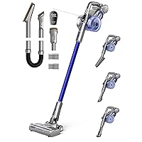 Cordless Vacuum Cleaner for Home, 25kPa 550W Strong Suction, 3000mAh Detachable Battery, Up to 60 Mins, Handheld/Stick Vacuum with Headlights, Tools for Car, Pet Hair, Carpets, Hard Floors