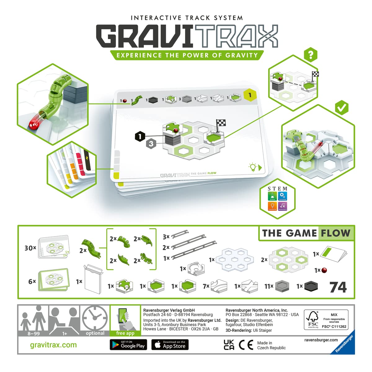 Ravensburger GraviTrax The Game - Flow - Marble Challenge Logic Brain Games and STEM Toys for Kids Age 8 Years Up