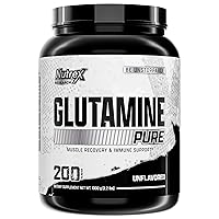 Nutrex Research L Glutamine Powder 200 Servings - Pure Unflavored L-Glutamine 1000 Grams