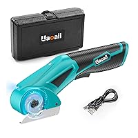 TaskStar Cordless Electric Scissors,4V Electric Box Cutter w/Safety  Lock,Storage Bag,&USB Cable,2000 mAh Rotary Cutter for Crafts, Sewing,  Cardboard, Carpet, & Scrapbooking 