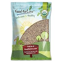 Food to Live Organic Tri-Color Quinoa, 10 Pounds — Non-GMO, Three-Color Blend of White, Black, and Red, Whole Grain, Non-Irradiated, Kosher, Vegan, Sproutable, Sirtfood, Good Source of Fiber, Protein