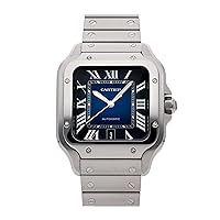 Cartier Santos De Large Model Blue Dial Men's Watch WSSA0030