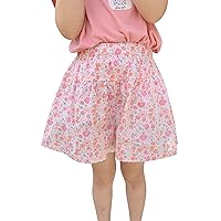 Girls Shorts Set Girls Jogger Shorts Summer Cotton Casual Floral Polka Dot Shorts Active Pants Size 16 Girls Clothes