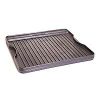 Reversible Griddle - Cast Iron Griddle for Outdoor Cooking & Camping Gear - 14