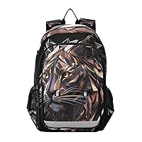 ALAZA Lion Cyberpunk Laptop Backpack Purse for Women Men Travel Bag Casual Daypack with Compartment & Multiple Pockets
