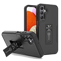 CoverON Rugged Designed for Samsung Galaxy A15 Case, Heavy Duty Military Grade Hybrid TPU Skin Hard Plastic Protective Cover Kickstand Fit Samsung Galaxy A15 5G Phone Case Black