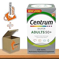 Centrum Silver Adults 50 Plus Vitamins, Multivitamin Supplement, for Men and Women, 125 Count + Includes Venanciosfridge Sticker