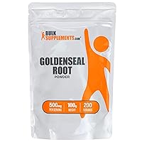 BULKSUPPLEMENTS.COM Goldenseal Root Powder - Herbal Supplement Powder, Sourced from Golden Seal Root - Gluten Free - 500mg per Serving, 100g (3.5 oz), (Pack of 1)