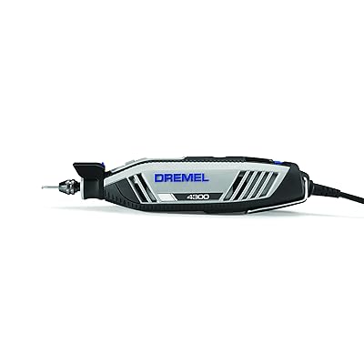 Dremel 4300-9/64 Rotary Tool Kit with Flex Shaft- 9 Attachments & 64  Accessories- Engraver, Router, Sander, and Polisher & 335-01 Rotary Tool  Plunge