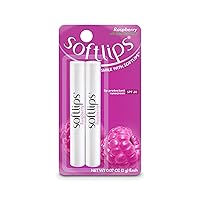 SoftLips Raspberry Lip Balm with SPF 20-2ct, 0.045 Count