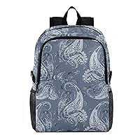 ALAZA Paisley Light Leafs Packable Travel Camping Backpack Daypack